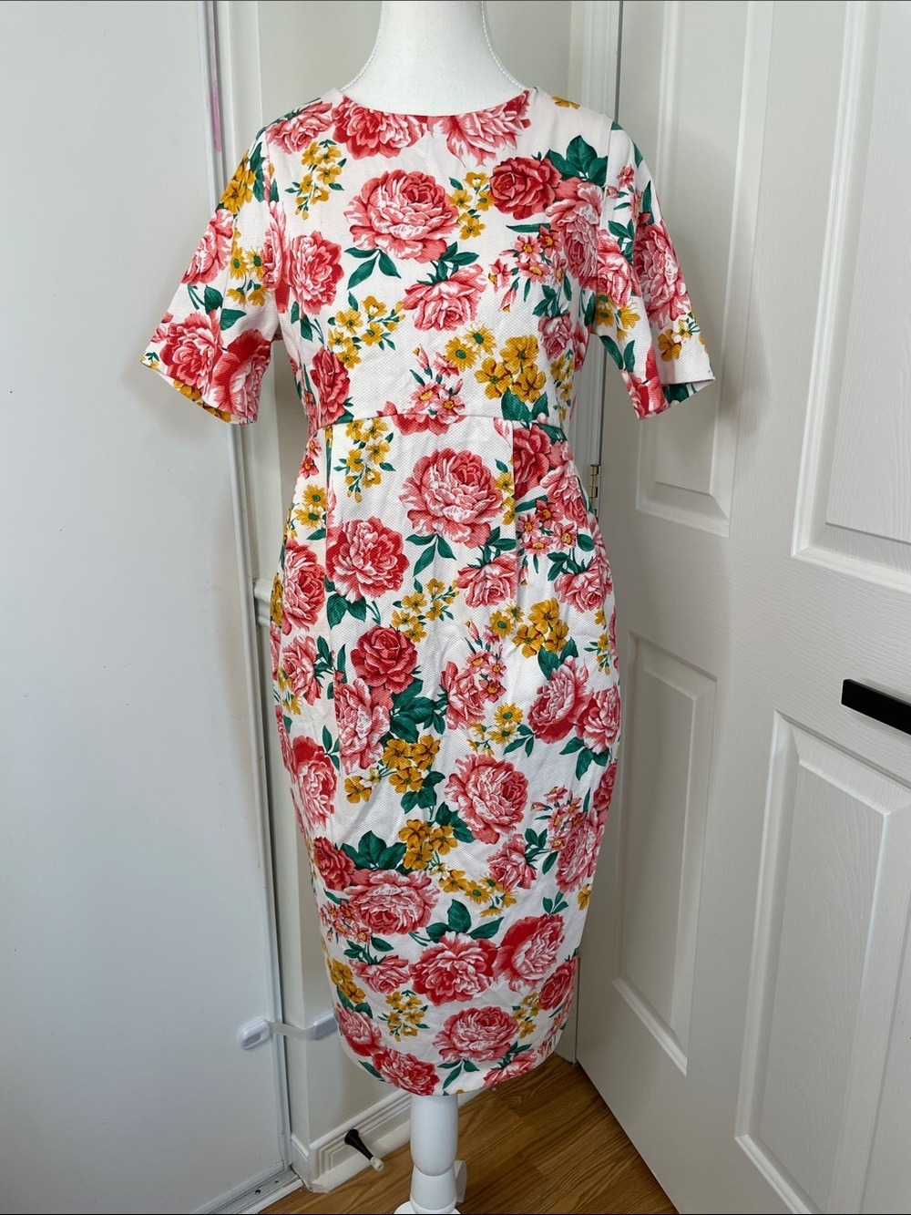 NWT ASOS Maternity Wiggle Floral Midi Dress 6 - Picture 4 of 15